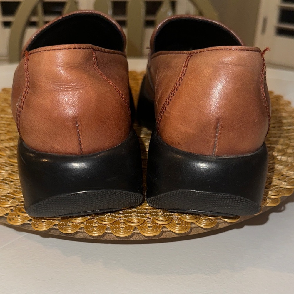 Dansko Brown Leather Women's Loafers - Picture 7 of 13